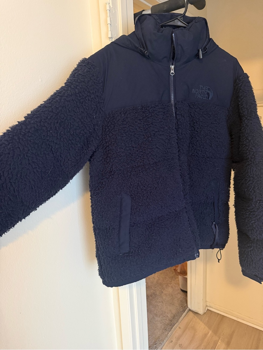 The North Face Dark Navy Sherpa Hooded Jacket